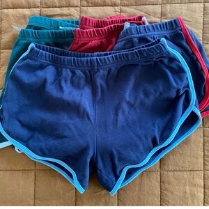 American Apparel Running Shorts, size L, 2 pair